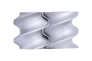 Twin screw extruder screw elements